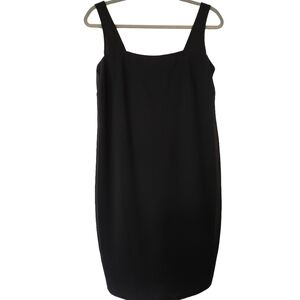 Vintage Ursula of Switzerland Sleeveless Black Jumper Dress Size 8p LBD
